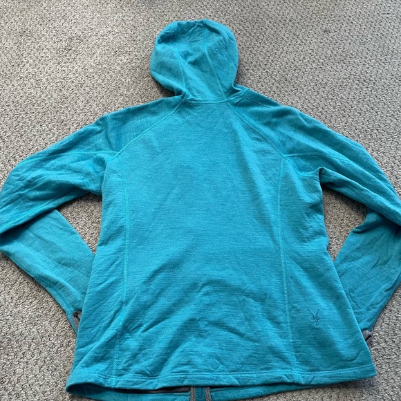 Ibex - Merino Wool Fleece Asymmetric Full Zip Hoodie - Picture 2 of 10